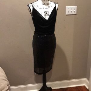 Black halo dress